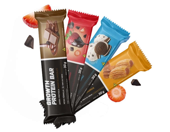 Growth Protein Bar 4 sabores