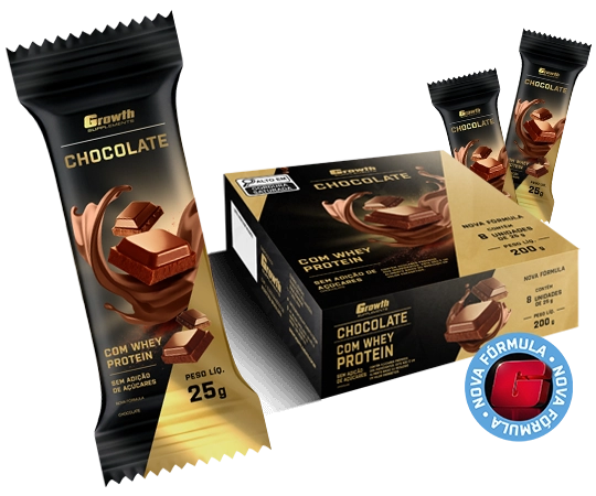 Foto do produto CHOCOLATE PRETO COM WHEY PROTEIN - DISPLAY C/ 8UN