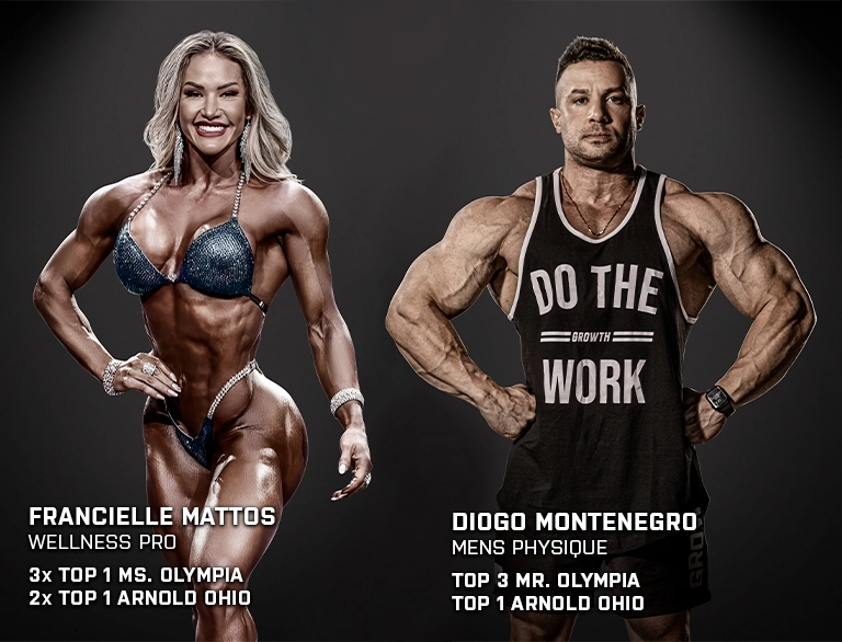 Atletas Francielle Mattos e Diogo Montenegro