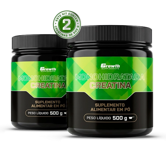 Foto do produto KIT CREATINA MONOHIDRATADA 1KG