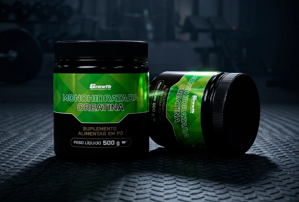 Duas Creatinas 500g uma ao lado da outra