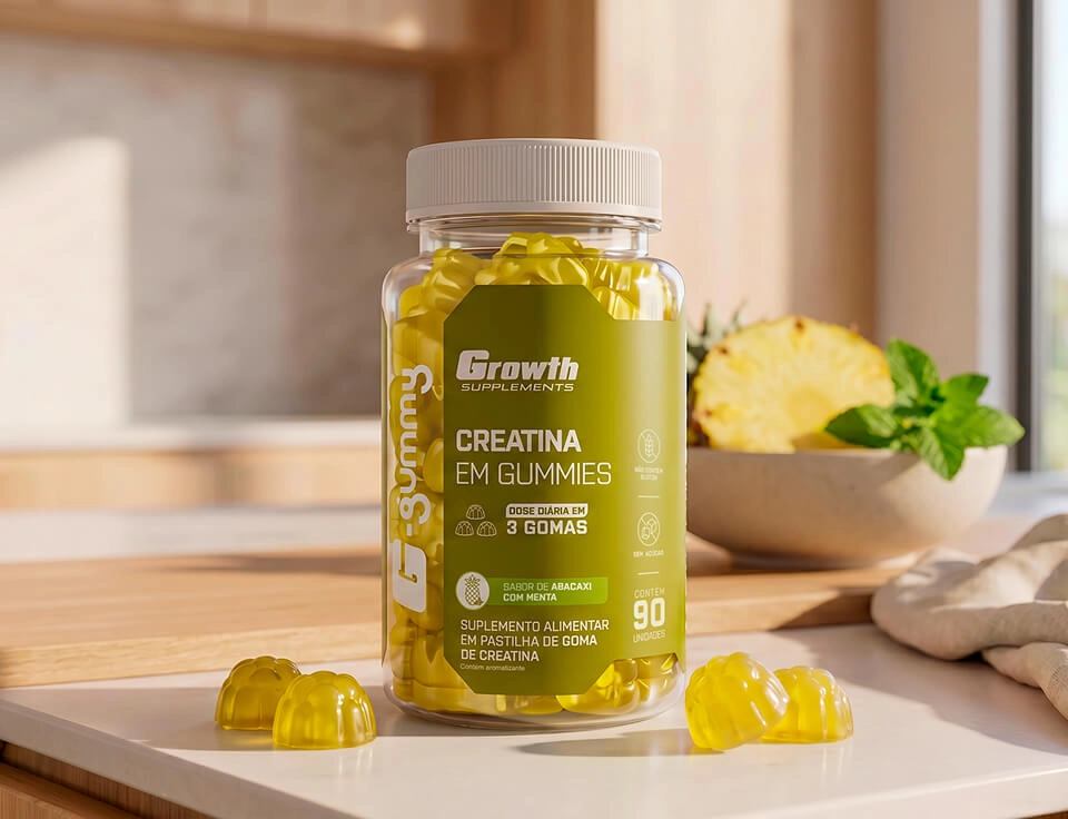 IMAGEM ILUSTRATIVA - CREATINA EM GUMMIES 90 UNIDADES - GROWTH SUPPLEMENTS