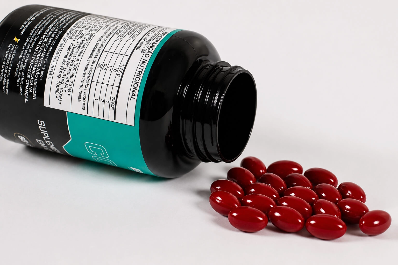 Growth Supplements - Imagem Ilustrativa de comprimidos em um fundo
